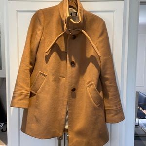 J.Crew car coat with tie- thinsulate- size 10